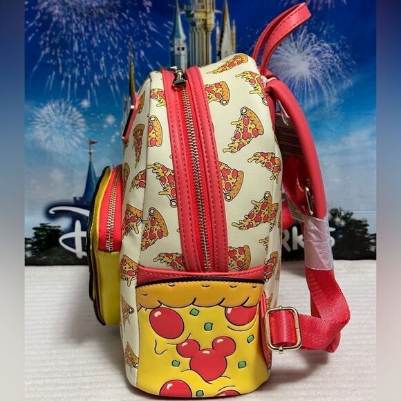 Mickey Pizza Loungefly Backpack - Picture 6 of 8